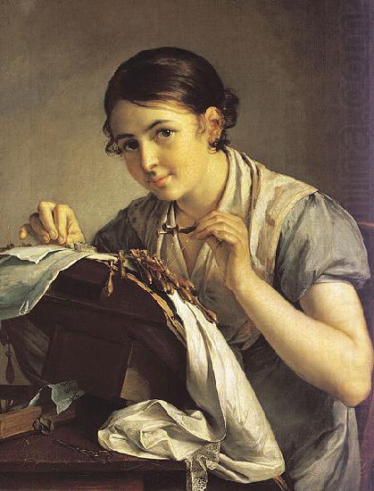 The Lace Maker,, Vasily Tropinin